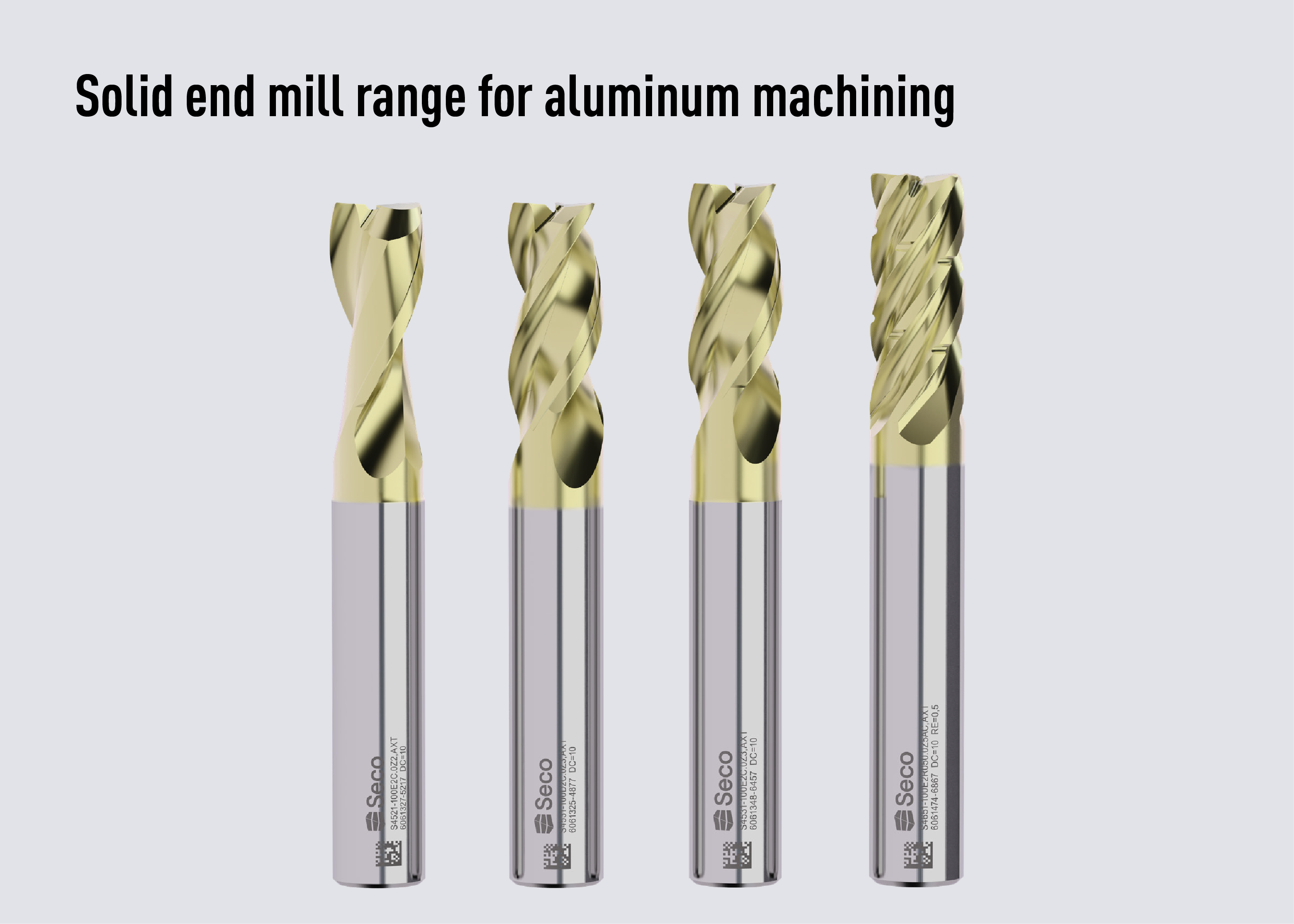 Solid end mill range Seco Tools Ramada Aços